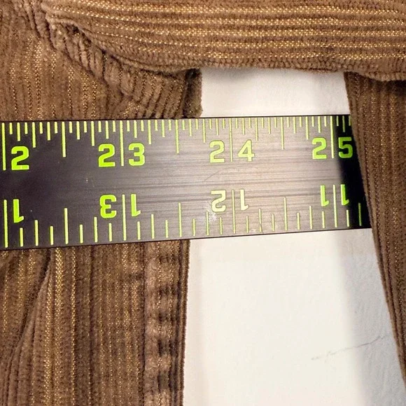 REI Button Down Shirt Mens M Brown Corduroy Long Sleeve Pocket Outdoor - Picture 9 of 10